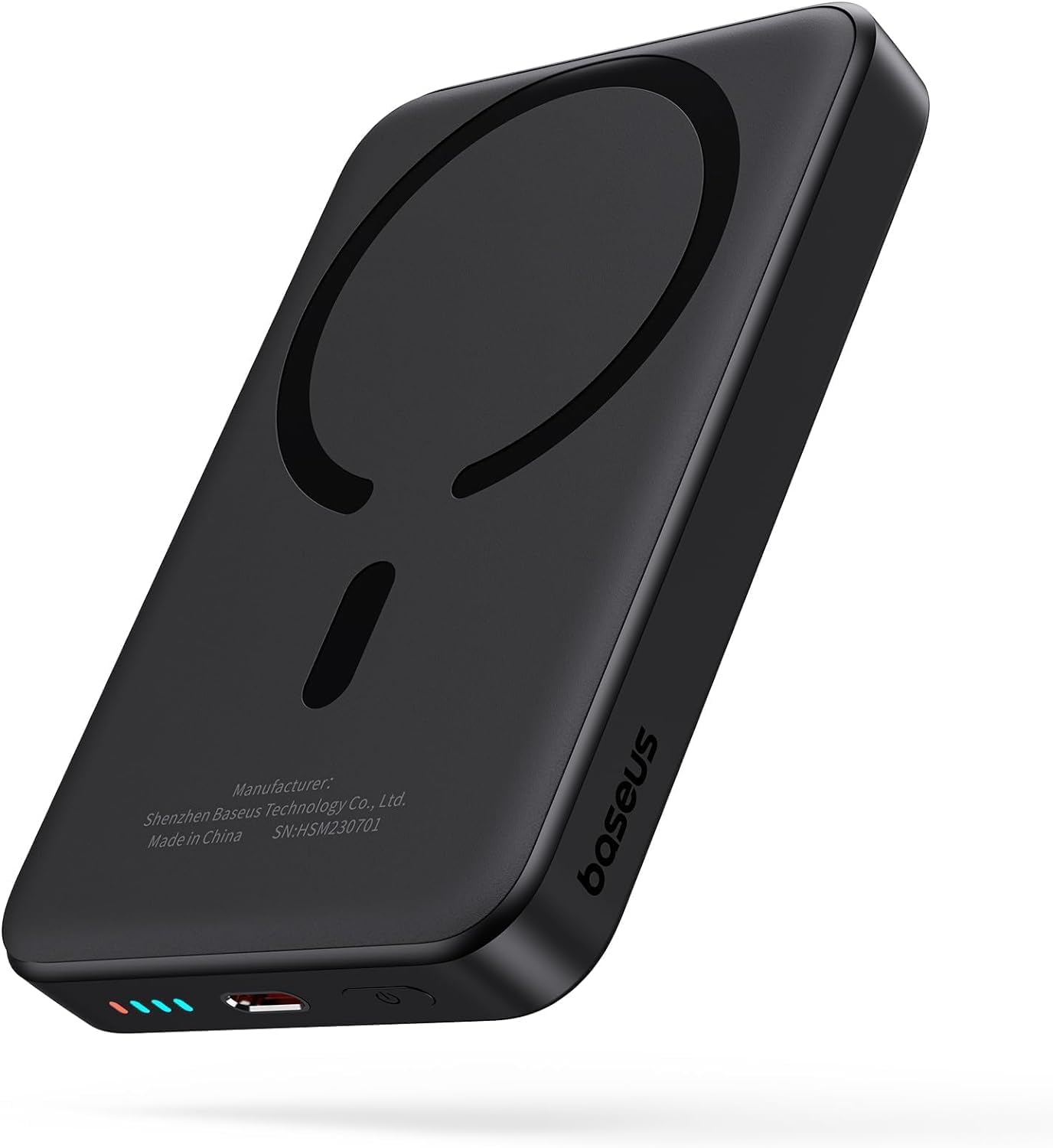 Baseus Magsafe Powerbank 10000mAh, Kabellose, Magnetische  für iPhone 15/14/13/12 Schwarz