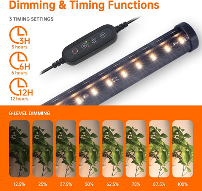 Bstrip Pflanzenlampe, Stehende Wachstumslichter für Zimmerpflanzen, T10 Vollspektrum