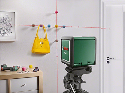 Bosch Kreuzlinienlaser Quigo Plus (mit Stativ, Reichweite 7m