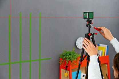 Bosch Kreuzlinienlaser Quigo Plus (mit Stativ, Reichweite 7m