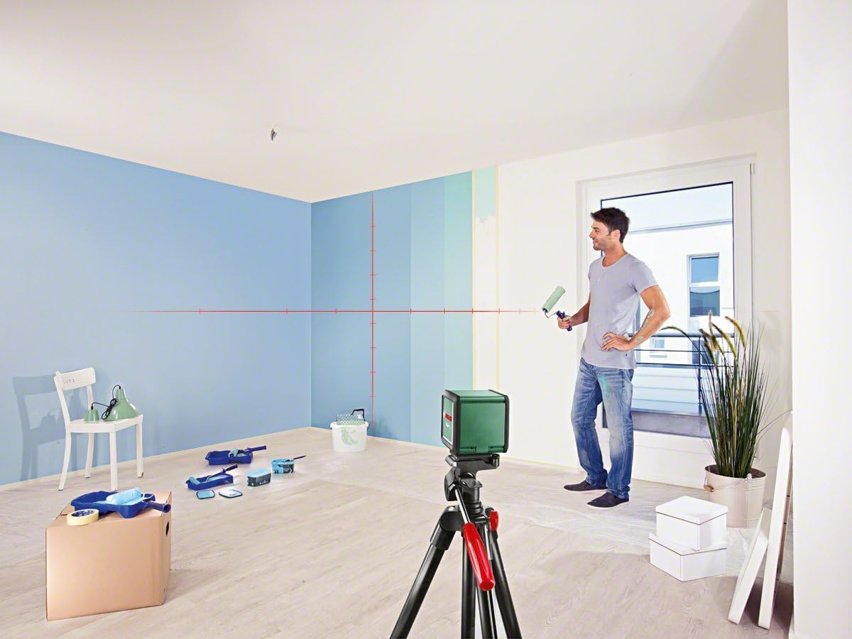 Bosch Kreuzlinienlaser Quigo Plus (mit Stativ, Reichweite 7m