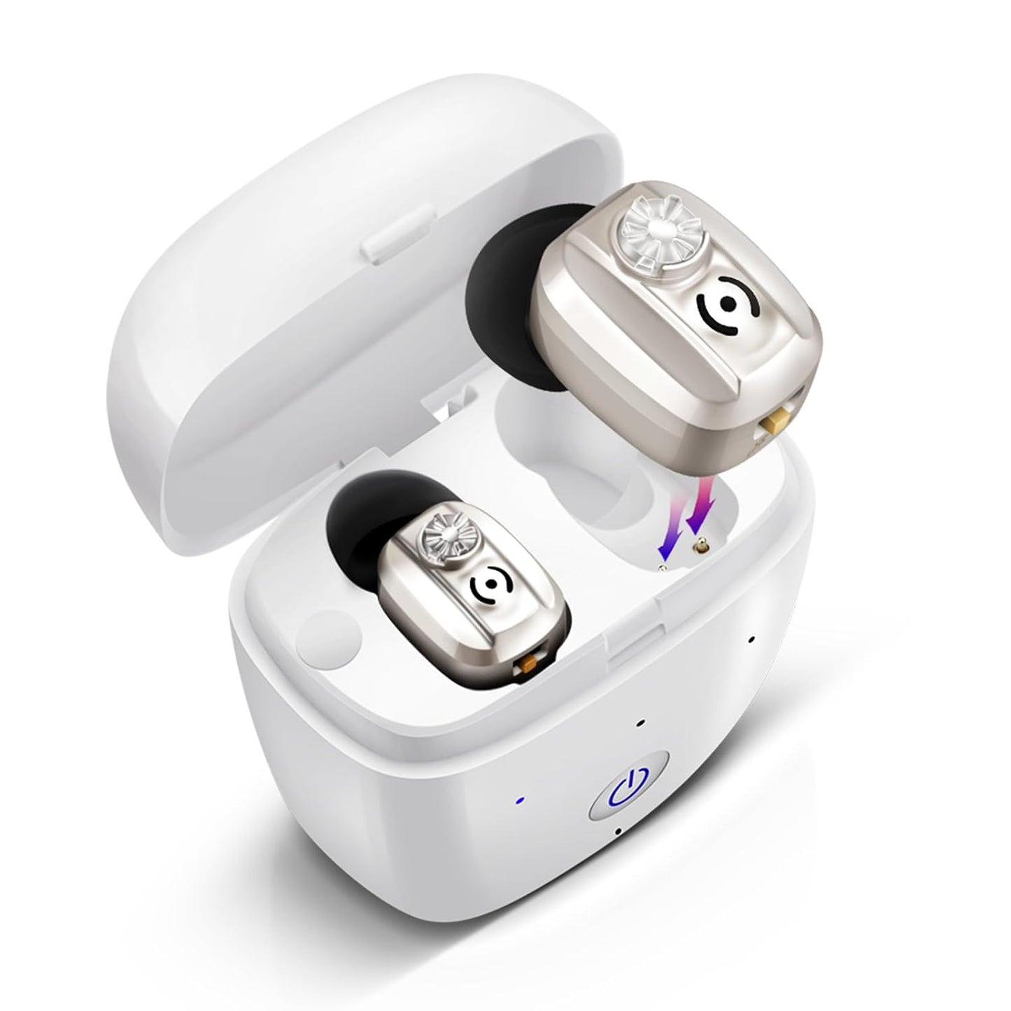 Britzgo VHP-602 -D Britzgo VHP-602 Hörverstärker Audiogerät Ladeetui 20 Std Akku silber