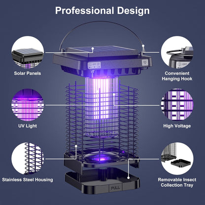 Bug Zapper EM02 Moskito Zapper mit Hochleistungs-4200V Elektrisch, Fliegenfallen