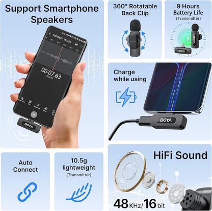 Boya BY-V10 V2.0 für Android USB-C-Smartphones und Tablets