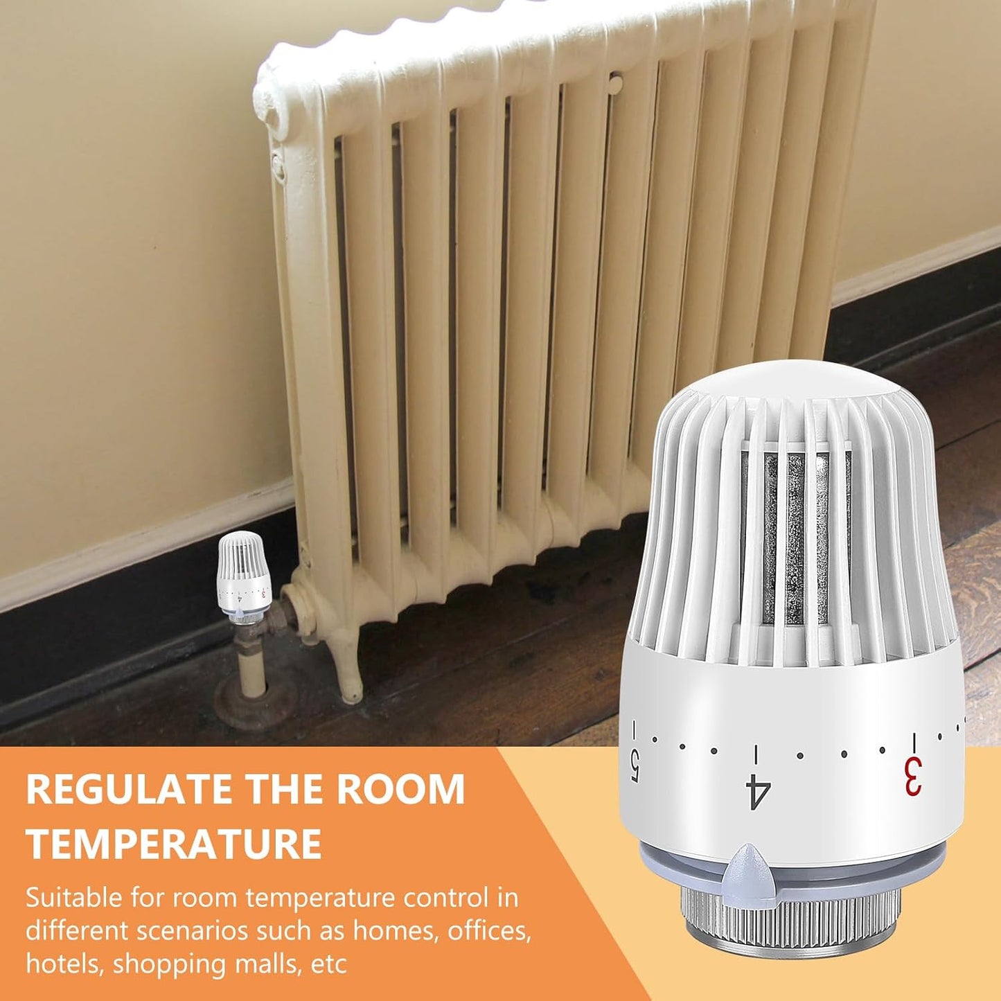 Heizungsthermostat Heizkörperthermostat Thermostatkopf Heizungsregler 4 Stück