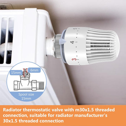 Heizungsthermostat Heizkörperthermostat Thermostatkopf Heizungsregler 4 Stück