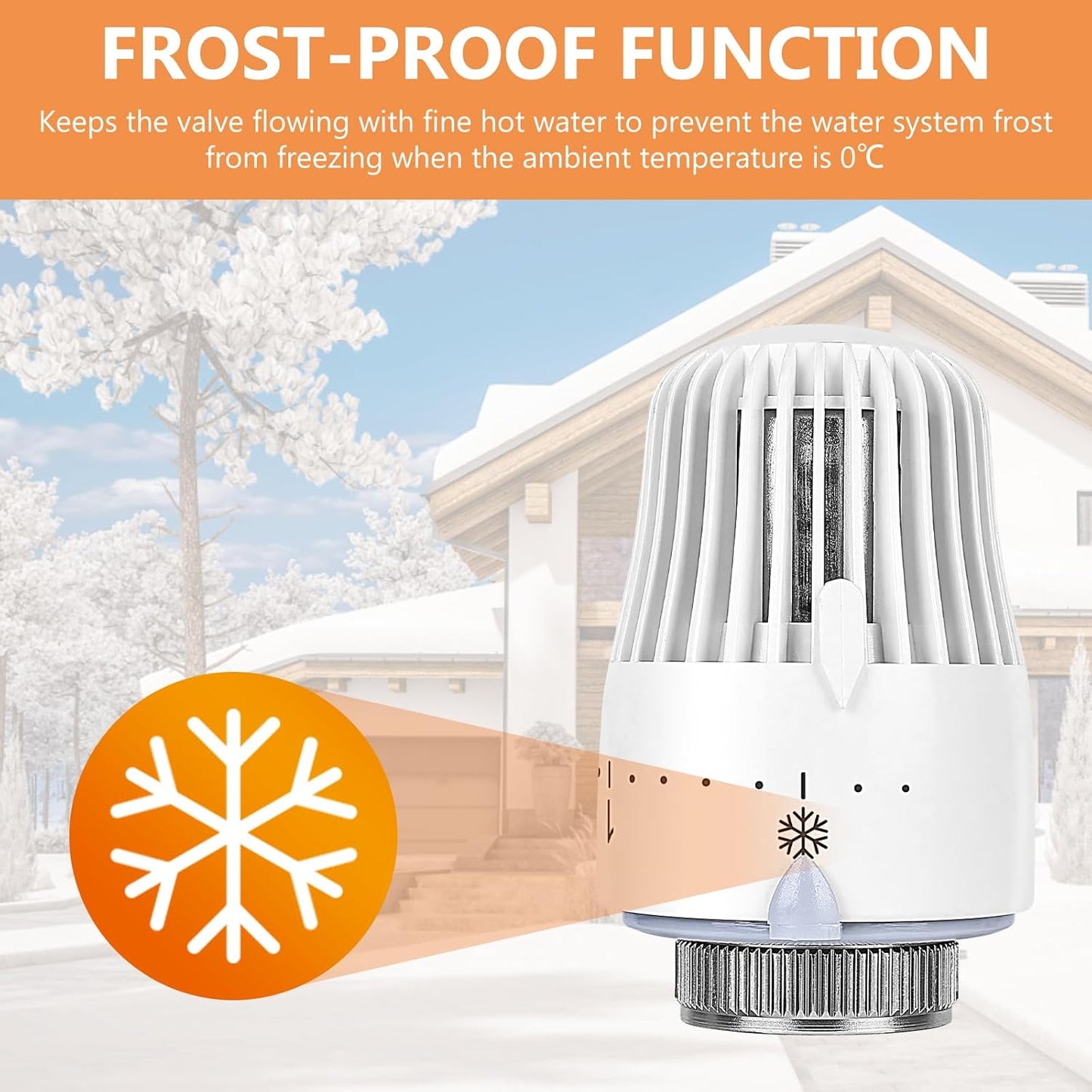 Heizungsthermostat Heizkörperthermostat Thermostatkopf Heizungsregler 4 Stück