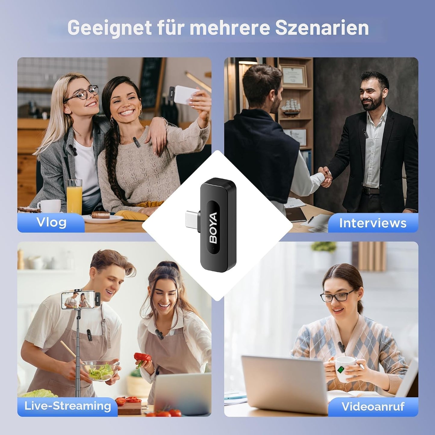 Boya BY-V10 V2.0 für Android USB-C-Smartphones und Tablets