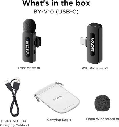 Boya BY-V10 V2.0 für Android USB-C-Smartphones und Tablets