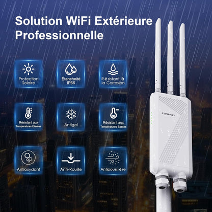 COMFAST WiFi7 BE3600 WiFi Repeater Outdoor Dual-Band EW87