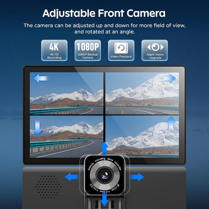 CGSGDK 9" Wireless Tragbarers CarPlay Display für Apple Carplay & Android Auto