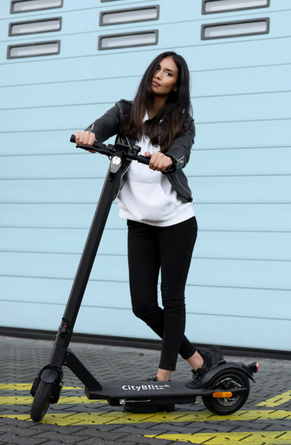 CITY BLITZ CB064SZ Moove E-Scooter mit Straßenzulassung (8,5 Zoll, Schwarz)