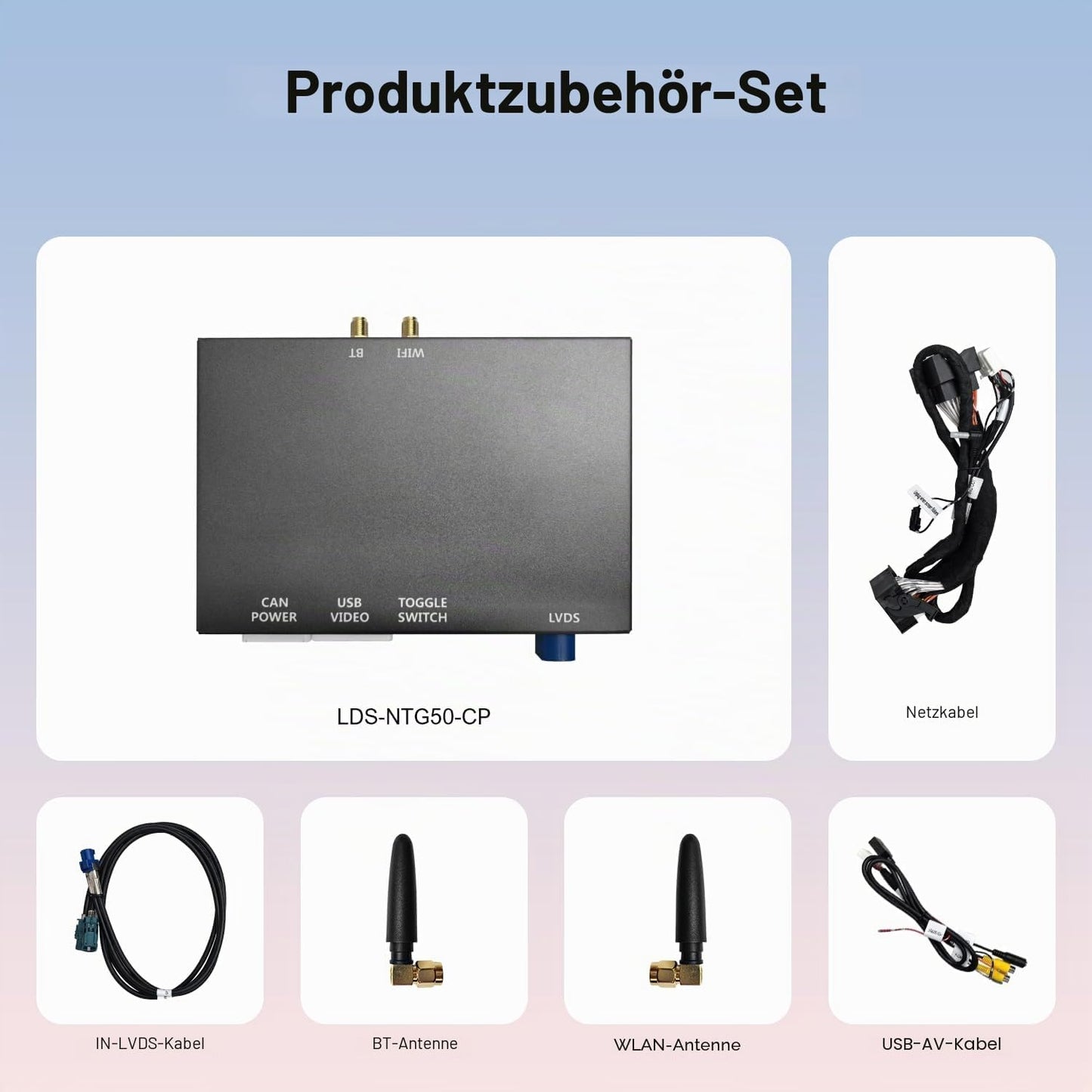 Chaowei Wireless CarPlay Nachrüst-Kit für Mercedes Benz NTG 5.0/5.1 Android