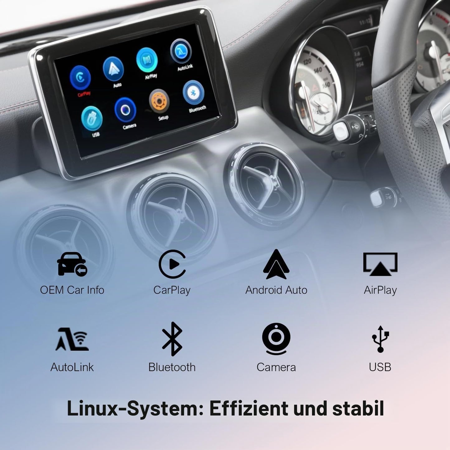 Chaowei Wireless CarPlay Nachrüst-Kit für Mercedes Benz NTG 5.0/5.1 Android