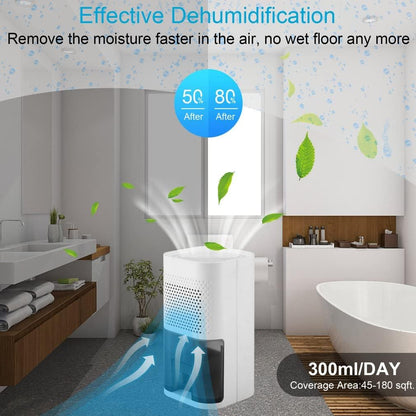 COLEBY Luftentfeuchter Électrique 850 ml Déshumidificateur Raumentfeuchter Leiser Raumentfeuchter Électrique, Blanc