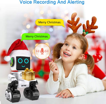 Cady Wile Smart RC Robot Toys pour enfants avec exercice et contrôle comportemental, jouets robots avec Gehen, Tanzen, Singen, Sprechen und Übertragen von Gegenständen, Robotik programmable intelligent (blanc)