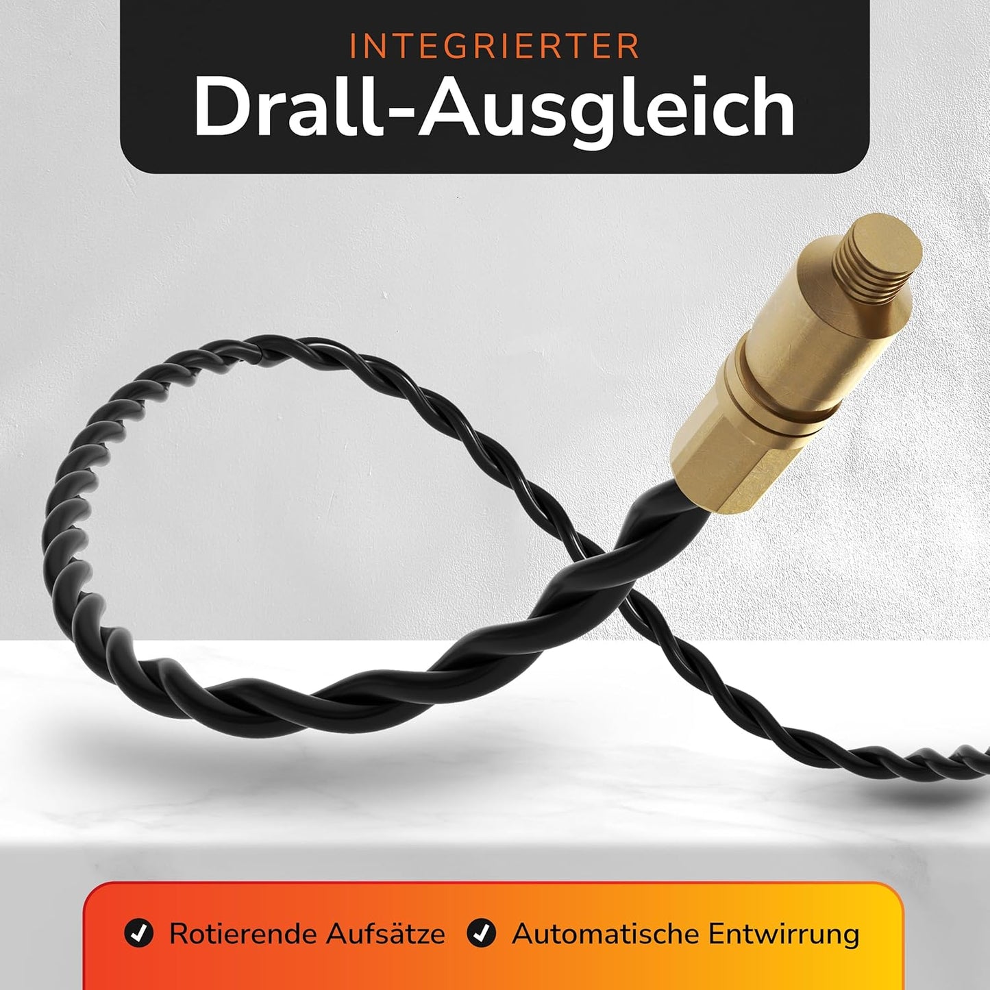 Capritool Kabeleinziehhilfe 30m Flexible Einziehfeder und Zugdraht inkl. 5 Adapter