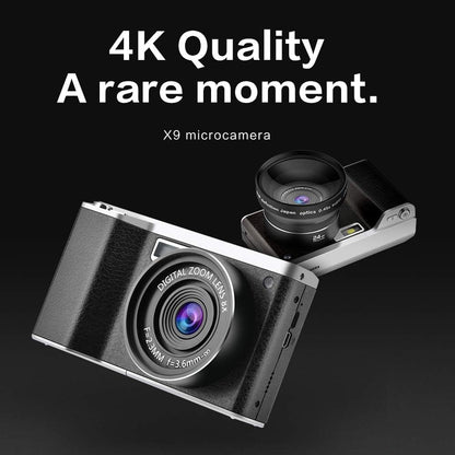 CamKing Digitalkamera 24MP FHD 1080P Kompaktkamera für Rucksacktouren mit 4,0-Zoll-LCD-Touchscreen 8X Digitalzoom-Weitwinkelobjektiv min. Kamera für Fotografie 32 GB SD-Karte enthalten