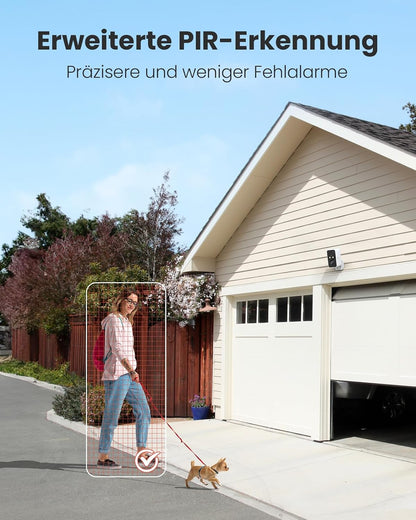 Camstro 2K Überwachungskamera  WLAN Kabellose Nachtsicht, 2-Wege Audio 2.4 GHz