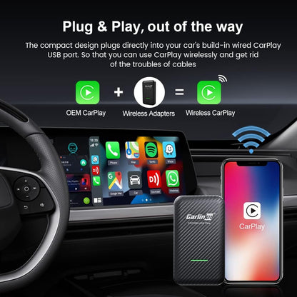 Carlinkit CPC200-U2W Plus 3.0 Wireless Adapter für Carplay / Autos