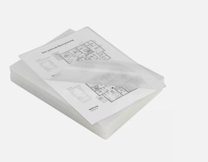 Sachet de film de plastification Fellowes DIN A4 brillant 250 microns Contenu : 100 pièces 