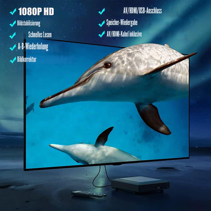 CeihoitDVD-/CD-Player für Fernseher mit HDMI und AV-Ausgang, USB-Anschluss, HD 1080p