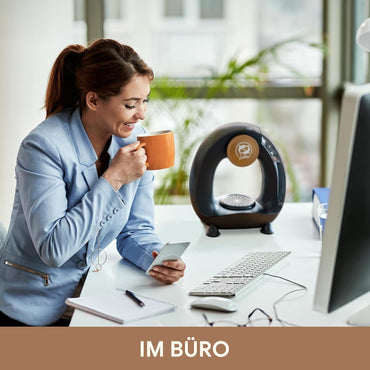 i Cafilas Elektrische Kaffeemaschine Mini Kaffeebrüher für gemahlenen Kaffee,120-240 ml (Schwarz)