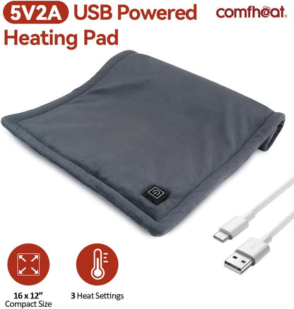 Comfheat USB-Heizkissen FSA HSA-berechtigt5 V, Wärmetherapie 3 Heizstufen