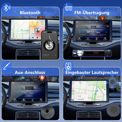 Ciryasr 7" Wireless Carplay Display Autoradio mit Apple CarPlay & Android Auto