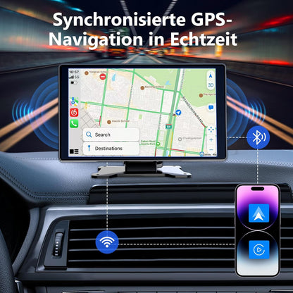 Ciryasr 7" Wireless Carplay Display Autoradio mit Apple CarPlay & Android Auto