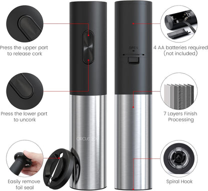 Elektrischer Korkenzieher, Automatischer WeinöFfner, Batteriebetriebener