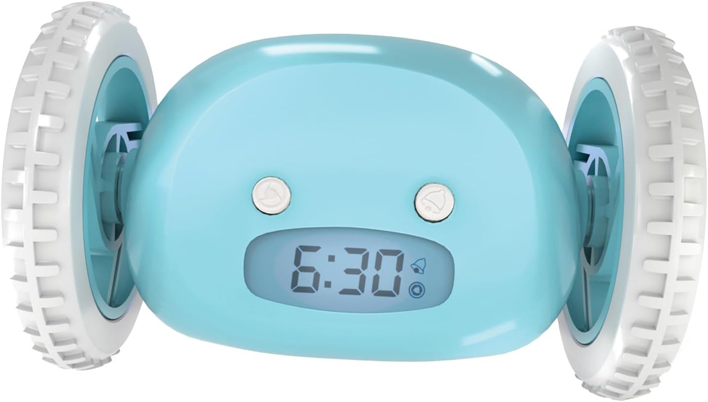 CLOCKY Lauter Wecker Digital Wecker Laut für tiefschläfer schwerhörige schwere Schläfer (Bleu)