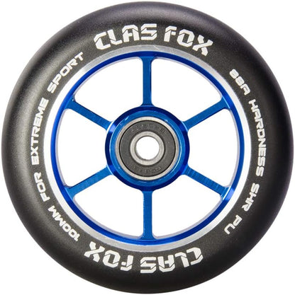CLAS FOX Pro Stunt Scooter Rollen Roller Räder Wheels 100mm EIN Paar mit ABEC-9 Kugellager CNC Metallkern(2 stücke)
