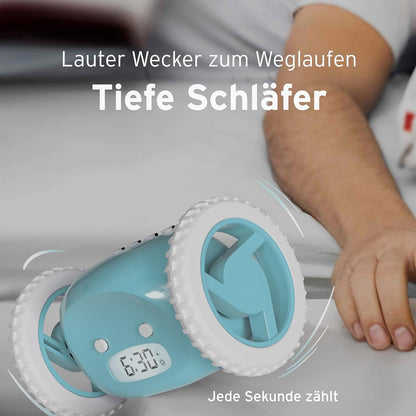 CLOCKY Lauter Wecker Digital Wecker Laut für tiefschläfer schwerhörige schwere Schläfer (Bleu)
