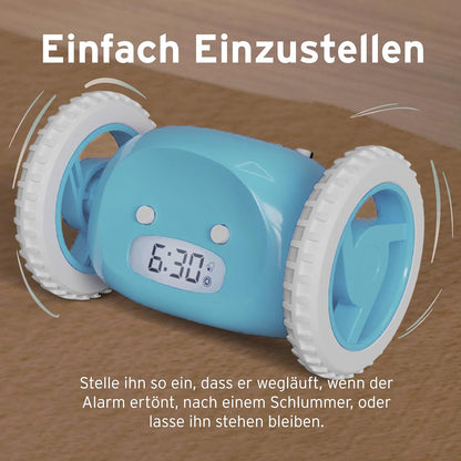 CLOCKY Lauter Wecker Digital Wecker Laut für tiefschläfer schwerhörige schwere Schläfer (Bleu)