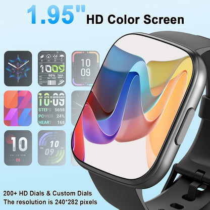 Cillso Smartwatch Herren Damen, 1,95"HD Touch Fitnessuhr mit Telefonfunktion,110+Sportmodi