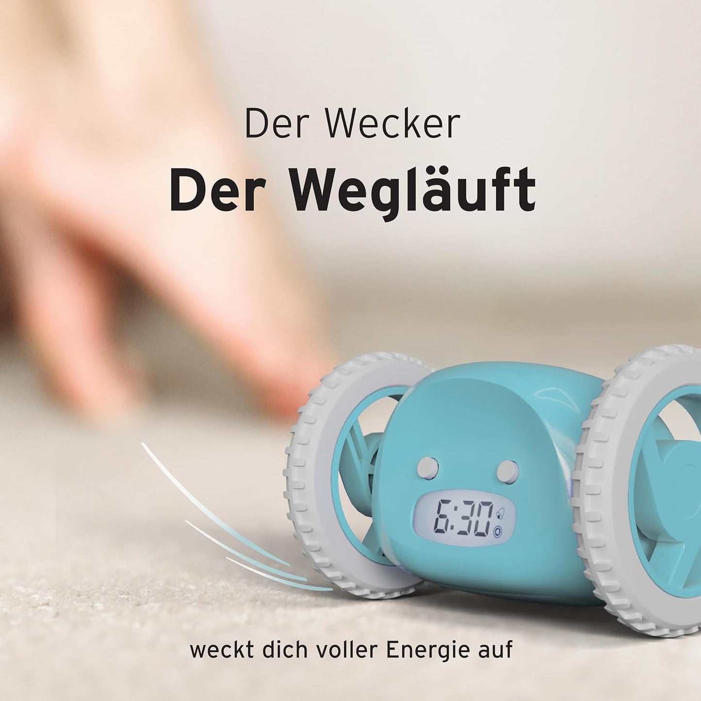 CLOCKY Lauter Wecker Digital Wecker Laut für tiefschläfer schwerhörige schwere Schläfer (Bleu)