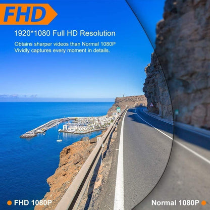 Claoner Dashcams für Autos vorher und nachher, 1080P Full HD Dashcam, Dual Dashcam mit F1.8 Nachtsicht, 170° Ansicht, 3 Zoll IPS-Bildschirm, Dashcams für Autos, Loop-Aufnahme, G-Sensor, Parkmonitor