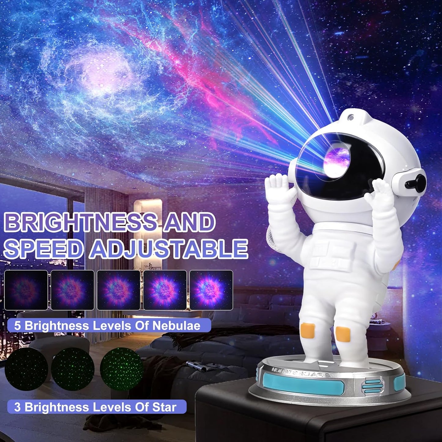 Comius Sharp LED Sternenhimmel Projektor Astronaut,mit Nachtlicht Fernbedienung APP Kontrolle