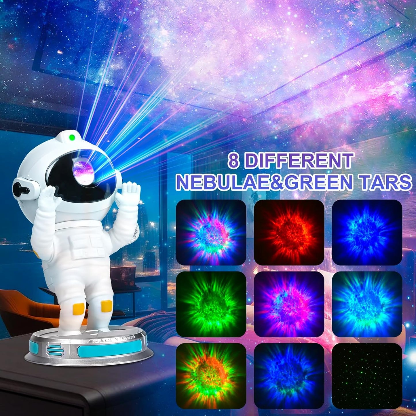 Comius Sharp LED Sternenhimmel Projektor Astronaut,mit Nachtlicht Fernbedienung APP Kontrolle