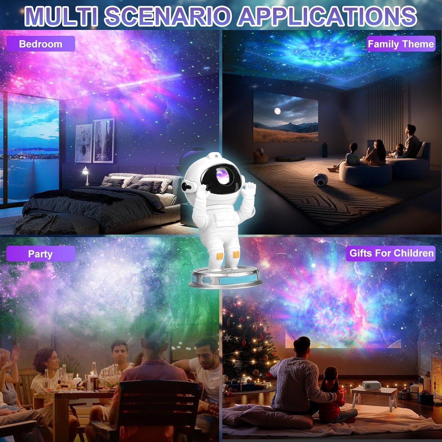 Comius Sharp LED Sternenhimmel Projektor Astronaut,mit Nachtlicht Fernbedienung APP Kontrolle
