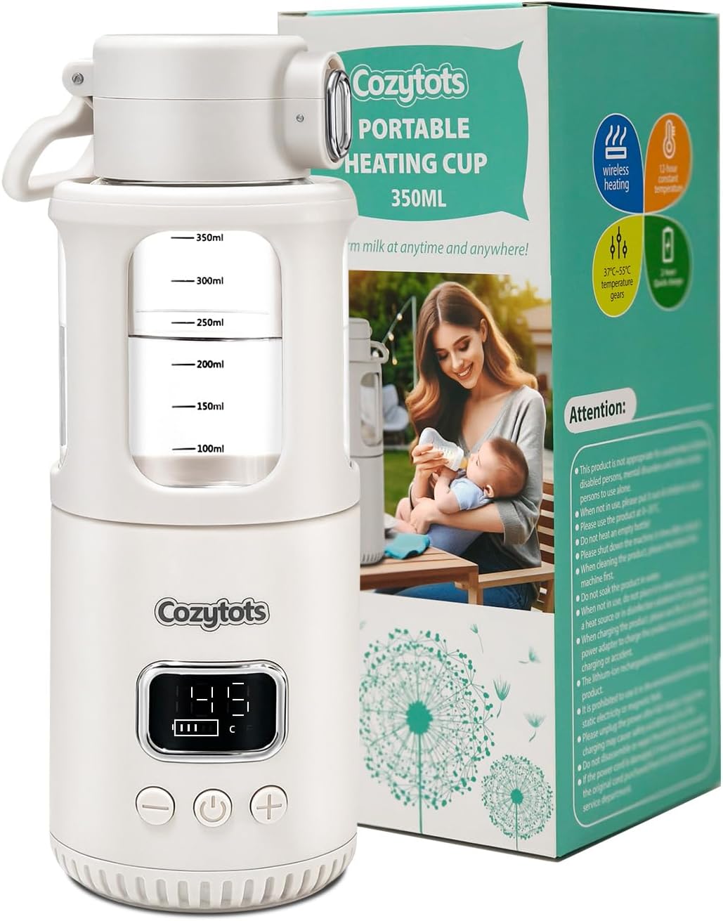 Cozytots Baby Flaschenwärmer 350ml  Bottle Warmer Tragbarer