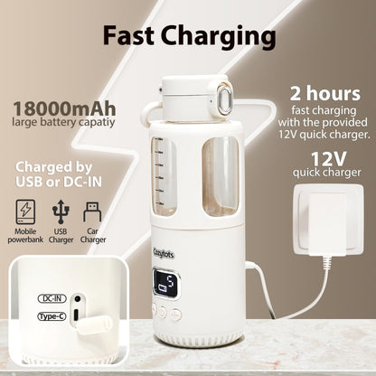 Cozytots Baby Flaschenwärmer 350ml  Bottle Warmer Tragbarer