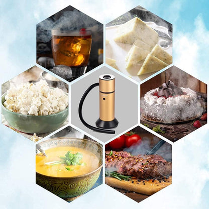 CreativeChef Räucherpistole zum Kochen, Cocktail-Räucher pour Lebensmittelräucher, altmodisches Getränk,
