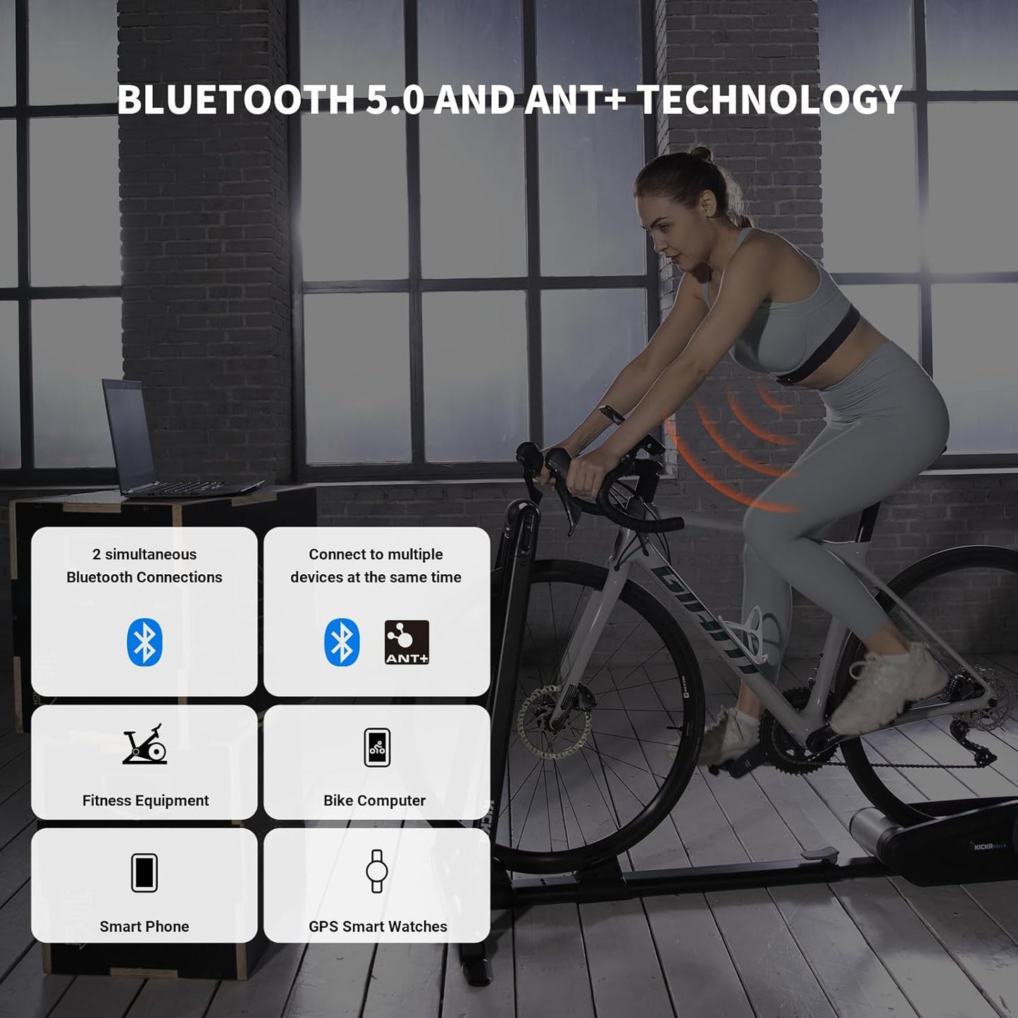 COOSPO Herzfrequenzmesser Brustgurt H9Z, HRM Bluetooth 5.0 ANT+, Herzfrequenzmesser, Brustsensor mit wiederaufladbarem Akku