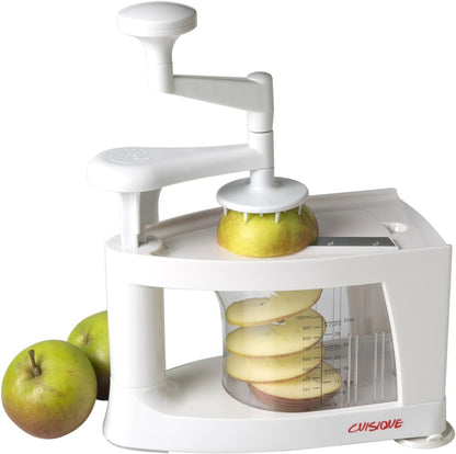 Cuisique Premium-Spiralschneider, Gemüseschneider  vielseitiger 8-in-1-Lebensmittelschneider (weiß)
