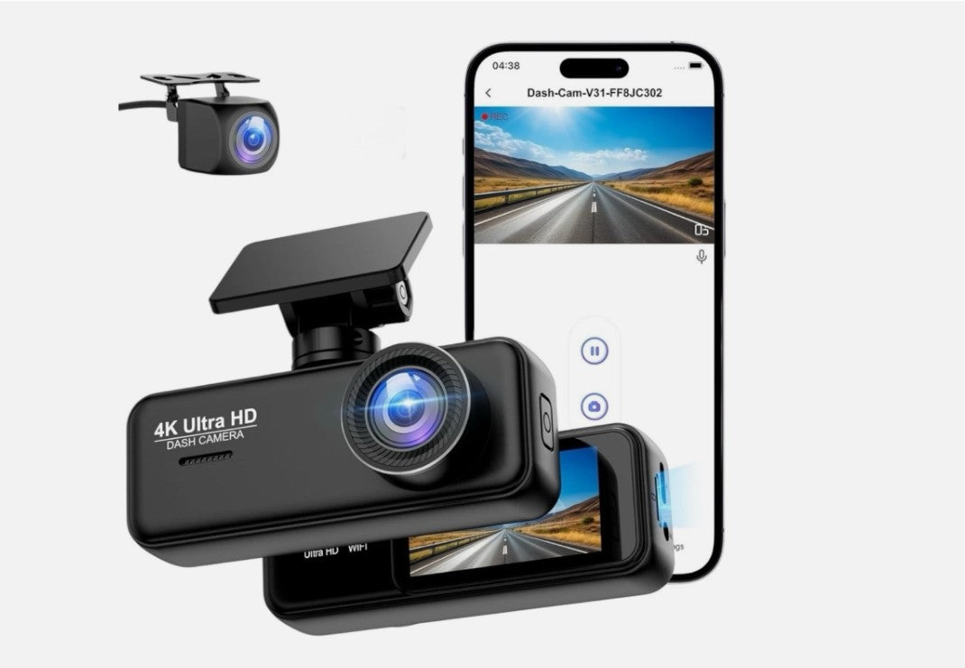 Dashcam V31  4K+1080p Auto Wlan G-Sensor Dual Cam DVR KFZ Parküberwachung