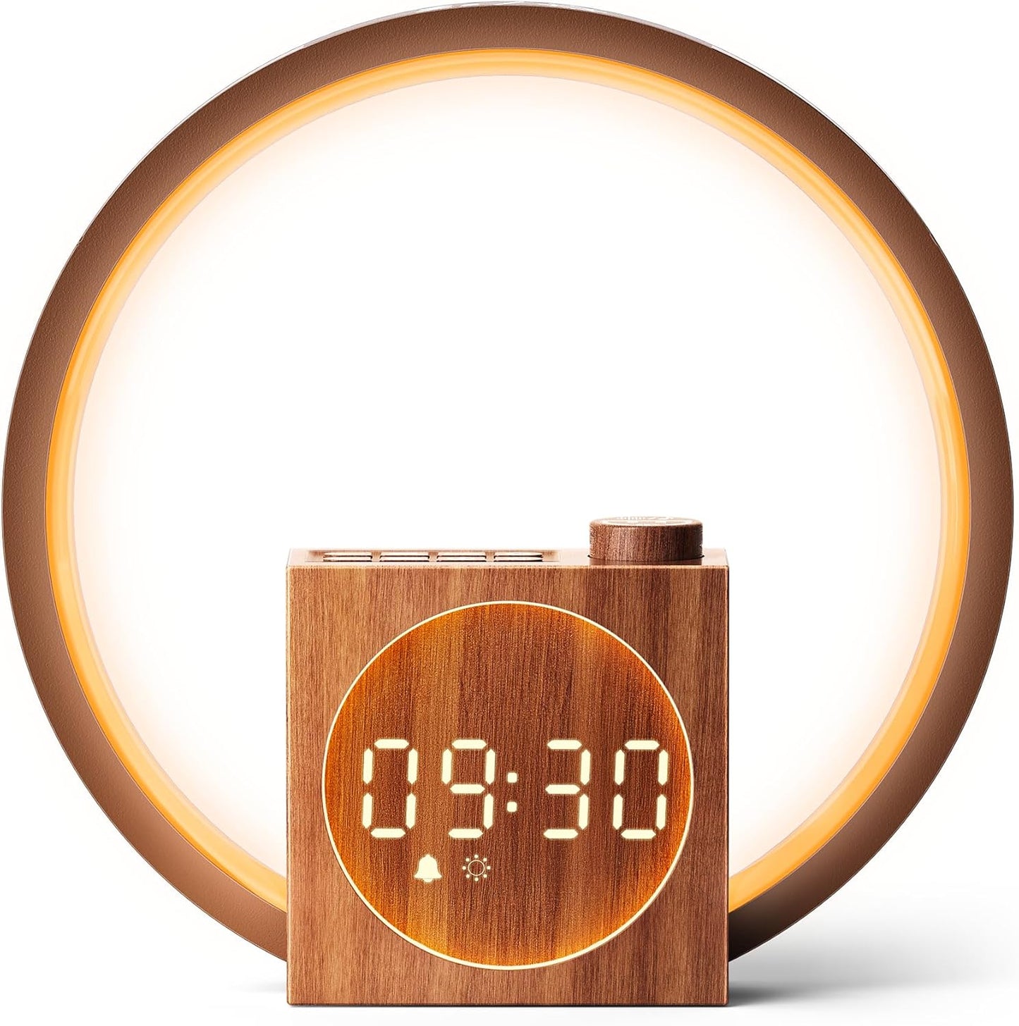Dreamegg Nachttischlampe Touch, Tageslichtwecker mit USB Ladefunktion Dimmbare