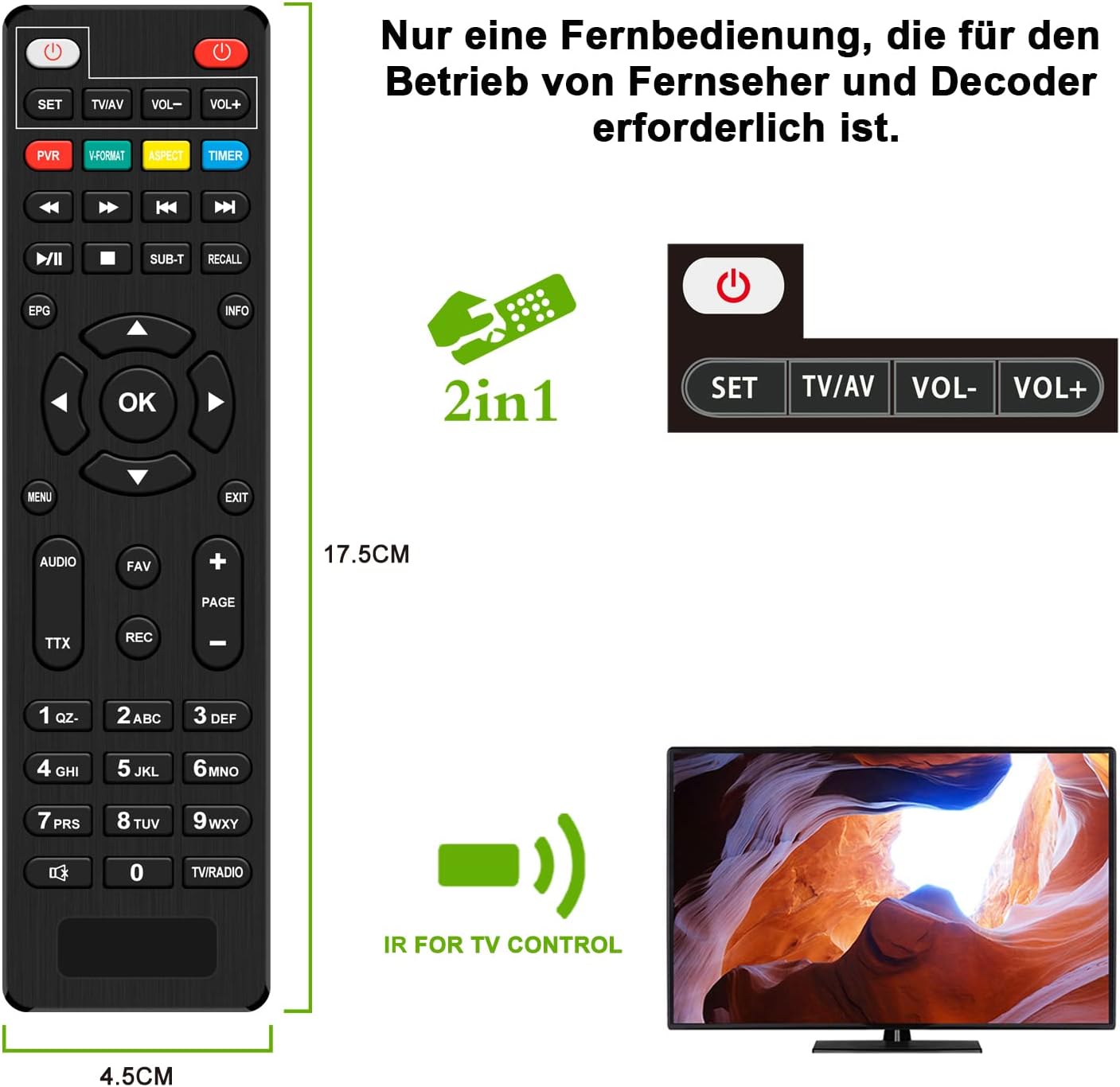 Dcolor DVB-S/S2 Sat Receiver - HDMI Full-HD 1080P Satelliten Receiver TV Stick