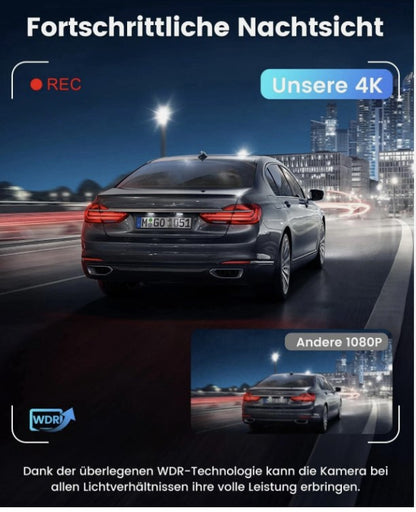 Dashcam V31  4K+1080p Auto Wlan G-Sensor Dual Cam DVR KFZ Parküberwachung